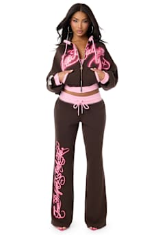 TRUE RELIGION X BABY PHAT CRYSTAL LOW RISE SWEATPANT