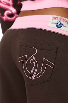 TRUE RELIGION X BABY PHAT CRYSTAL LOW RISE SWEATPANT