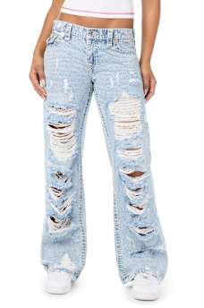 JUNO LOW RISE SUPER T FLAP BAGGY JEAN