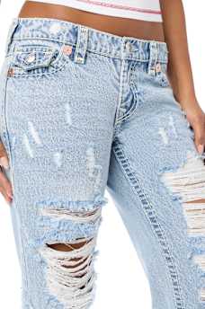JUNO LOW RISE SUPER T FLAP BAGGY JEAN