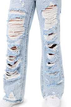 JUNO LOW RISE SUPER T FLAP BAGGY JEAN