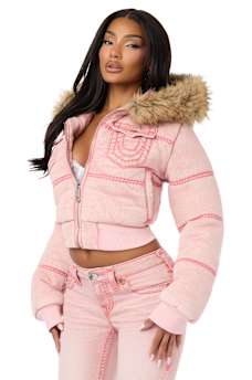 TRUE RELIGION X BABY PHAT SUPER T PUFFER JACKET 