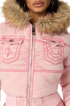 TRUE RELIGION X BABY PHAT SUPER T PUFFER JACKET 