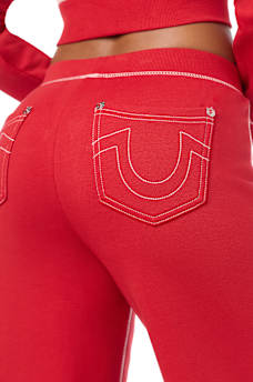 CRYSTAL LOW RISE BAGGY SWEATPANT