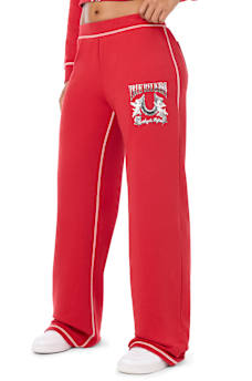 CRYSTAL LOW RISE BAGGY SWEATPANT