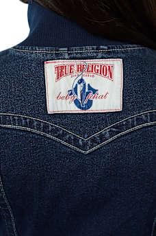 TRUE RELIGION X BABY PHAT CRYSTAL SHRUNKEN JACKET