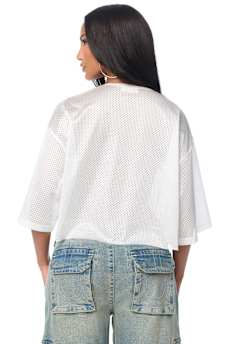 LACE JERSEY TOP