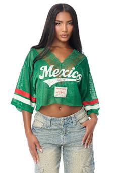 LACE JERSEY TOP