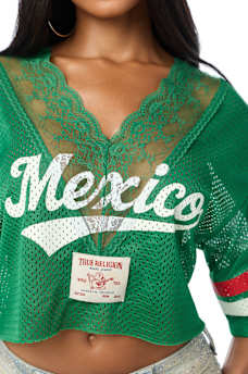 LACE JERSEY TOP
