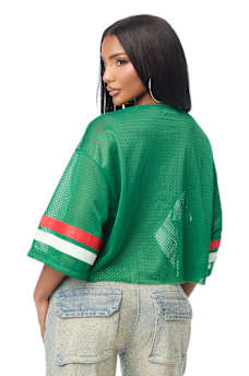 LACE JERSEY TOP