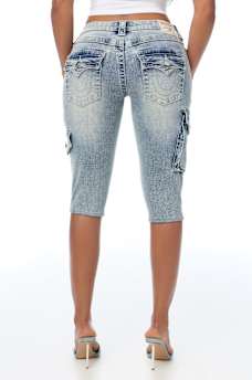 BECCA LOW RISE FLAP CARGO CAPRI 