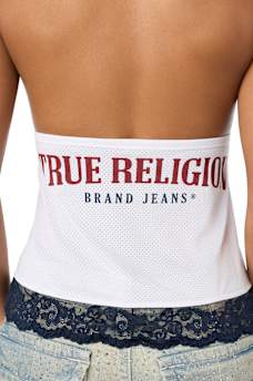 BRANDED LACE CAMI TOP