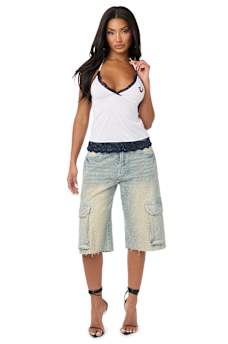 BRANDED LACE CAMI TOP
