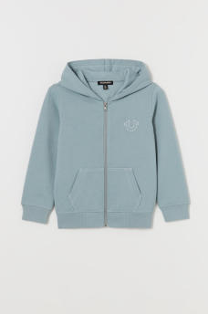 BOYS STITCH LOGO ZIP HOODIE, image 2