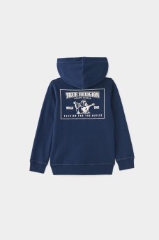 BOYS STITCH LOGO ZIP HOODIE, image 1