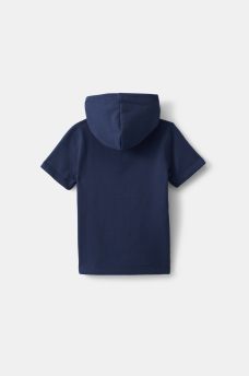 BOYS SHORT SLEEVE LOGO HOODIE, image 2