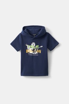 BOYS SHORT SLEEVE LOGO HOODIE, image 1