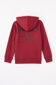 BOYS LOGO ZIP HOODIE, image 1