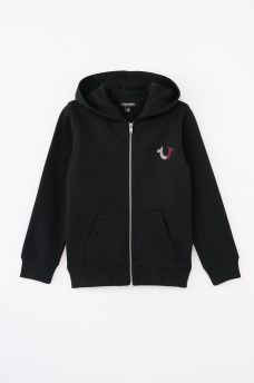 BOYS LOGO ZIP HOODIE