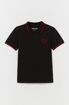  BOYS TRUE RELIGION LOGO POLO SHIRT, image 1