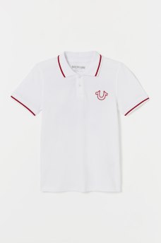  BOYS TRUE RELIGION LOGO POLO SHIRT, image 1