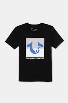 BOYS TWO TONE BRANDED LOGO TEE, image 1