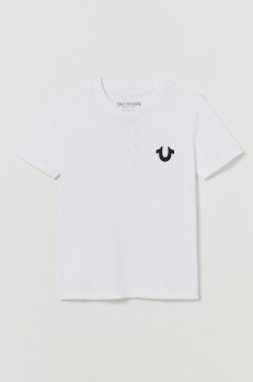 CHEMISE HENLEY AVEC LOGO DE FER &Agrave; CHEVAL POUR GAR&Ccedil;ONS