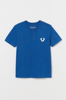 BOYS HORSESHOE LOGO HENLEY SHIRT