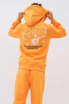 SUDADERA CON CAPUCHA, CIERRE Y HERRADURA C&Oacute;SMICA PARA NI&Ntilde;O, image 1