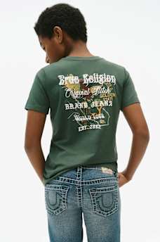 BOYS EMBROIDERED GOLDEN STATE LOGO TEE, image 1