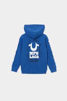 BOYS HORSESHOE LOGO ZIP HOODIE, image 3
