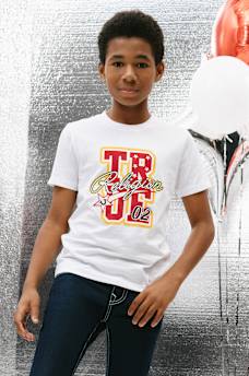 BOYS SUPERSTAR LOGO TEE, image 1