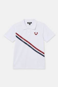 BOYS HORSESHOE STRIPED POLO SHIRT, image 2