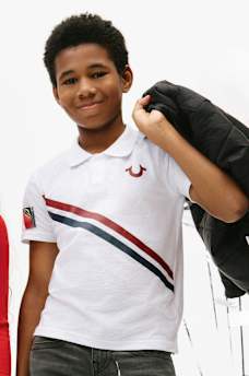 BOYS HORSESHOE STRIPED POLO SHIRT, image 1