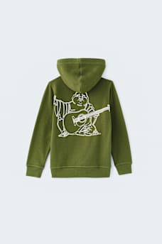 BOYS EMBROIDERED BUDDHA ZIP HOODIE, image 1