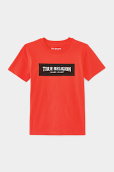 BOYS MESH BOX LOGO TEE, image 1