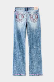BOYS RICKY DISTRESSED FLAP STRAIGHT JEAN, image 2