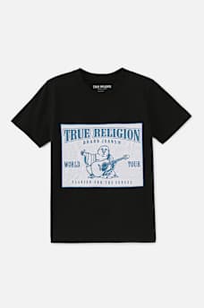 BOYS MESH LOGO TEE, image 1