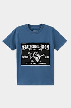 BOYS MESH LOGO TEE, image 1