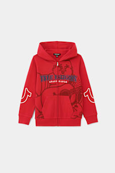 BOYS SHADOW BUDDHA ZIP HOODIE, image 2