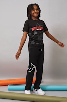 BOYS HORSESHOE WIDE LEG JOGGER, image 2