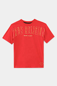 BOYS METALLIC LOGO TEE, image 1