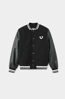 BOYS LOGO VARSITY JACKET, image 2