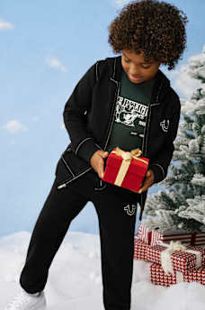 BOYS STITCHED HORSESHOE JOGGER, image 2