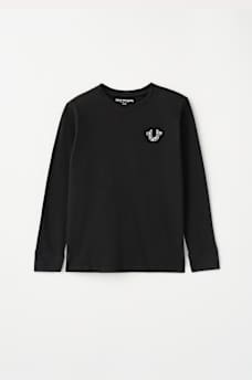 BOYS STUDDED BUDDHA LONG SLEEVE TEE, image 2