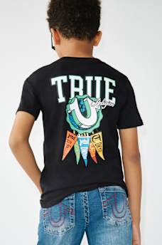 BOYS LOGO PENNANT FLAG TEE, image 1