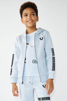 BOYS LOGO BUDDHA ZIP HOODIE , image 2