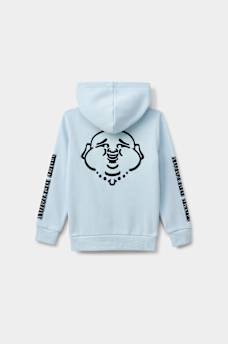 BOYS LOGO BUDDHA ZIP HOODIE , image 3