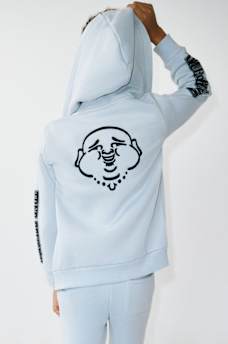 BOYS LOGO BUDDHA ZIP HOODIE 