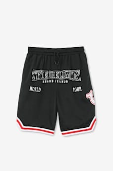 ARCHED LOGO MESH SHORT, image 1